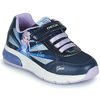 Pantofi Fete Pantofi sport Casual Geox J SPACECLUB GIRL Albastru / Violet