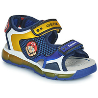 Pantofi Băieți Sandale Geox J SANDAL ANDROID BOY Albastru / Jua / Roșu