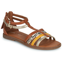Pantofi Fete Sandale
 Geox J SANDAL KARLY GIRL Maro / Auriu