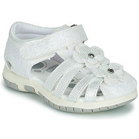Pantofi Fete Sandale
 Chicco FIORDALISO Alb / Argintiu