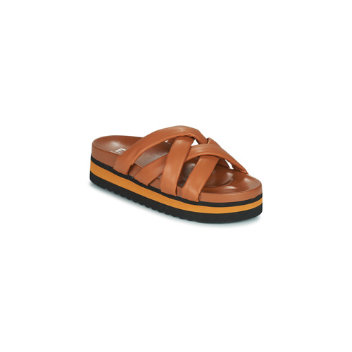 Pantofi Femei Papuci de vară Elue par nous Leplan Maro