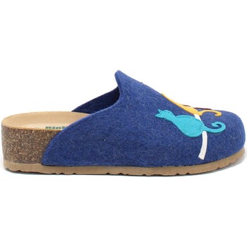 Pantofi Femei Papuci de casă Bionatura 12BLMOO-I-FELB88 albastru