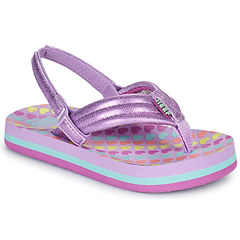 Pantofi Fete  Flip-Flops Reef Little Ahi Violet