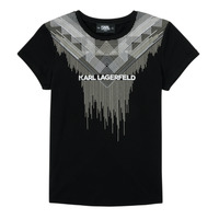 Îmbracaminte Fete Tricouri mânecă scurtă Karl Lagerfeld UNITEDE Negru