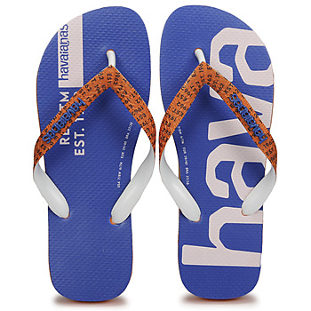 Pantofi  Flip-Flops Havaianas TOP LOGOMANIA MID TECH Albastru / Portocaliu