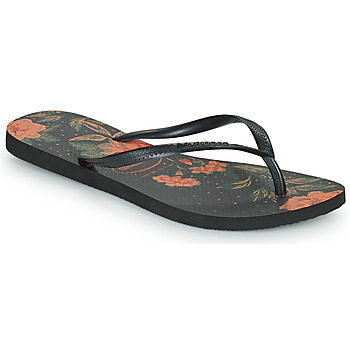 Pantofi Femei  Flip-Flops Havaianas SLIM ORGANIC Negru / Portocaliu