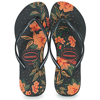Pantofi Femei  Flip-Flops Havaianas SLIM ORGANIC Negru / Portocaliu
