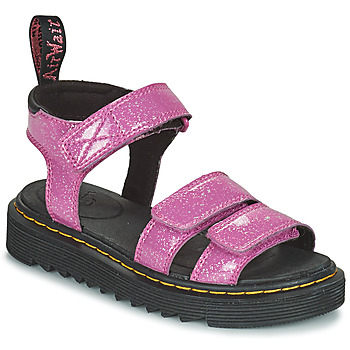 Pantofi Fete Sandale
 Dr. Martens Klaire J Dark Pink Cosmic Glitter Roz
