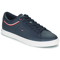 Pantofi Bărbați Pantofi sport Casual Tommy Hilfiger Essential Leather Sneaker Detail Albastru
