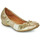 Pantofi Femei Balerin și Balerini cu curea Mam'Zelle Flute Auriu
