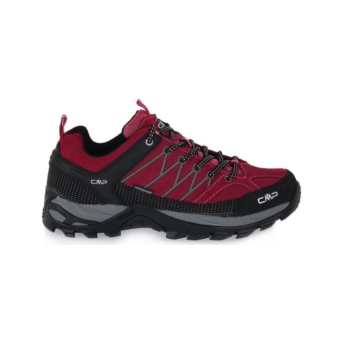 Pantofi Femei Drumetie și trekking Cmp Rigel roșu