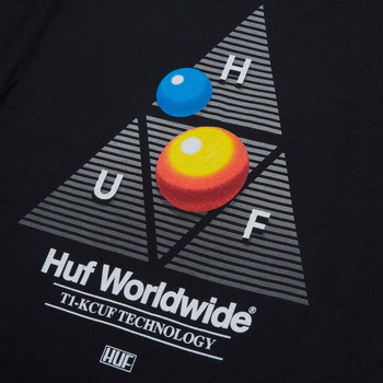 Huf T-shirt video format tt ss Negru