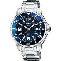 Ceasuri & Bijuterii Bărbați Ceasuri Analogice Casio MTD-1053D-2AVES, Quartz, 43mm, 20ATM Argintiu