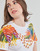 Îmbracaminte Femei Tricouri mânecă scurtă Desigual TS_MINNEAPOLIS Alb / Multicolor