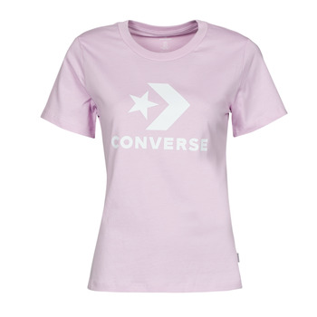 Îmbracaminte Femei Tricouri mânecă scurtă Converse Star Chevron Center Front Tee Pale / Ametist