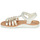 Pantofi Fete Sandale Kickers COSMETICK Alb / Auriu