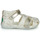 Pantofi Fete Sandale Kickers BIGFLO-2 Alb / Argintiu