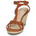 Pantofi Femei Papuci de vară Cosmo Paris ROBBIE-BI Coniac
