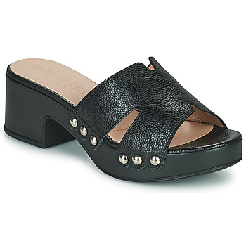Pantofi Femei Papuci de vară Wonders D-8821-WILD Negru