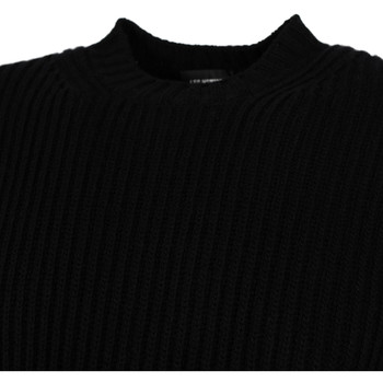 Les Hommes LHK108 647U | Round Neck Asymetric Sweater Negru