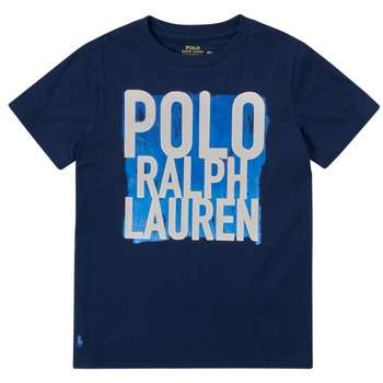 Îmbracaminte Băieți Tricouri mânecă scurtă Polo Ralph Lauren TITOUALO Albastru