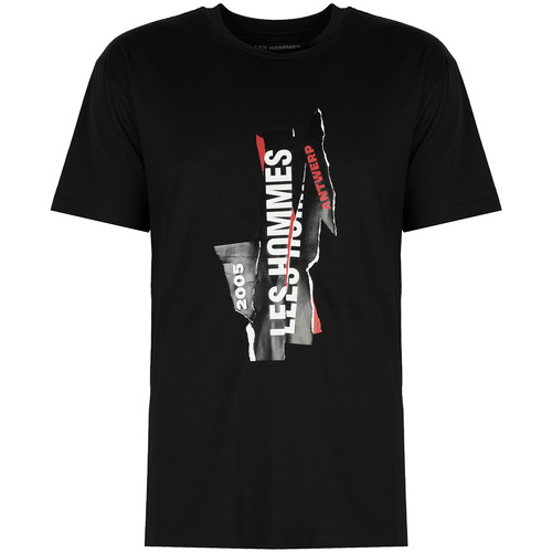 Îmbracaminte Bărbați Tricouri mânecă scurtă Les Hommes LJT224-710P | Logo Negru