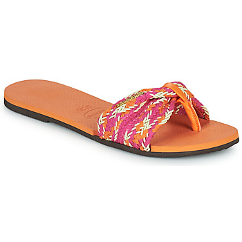 Pantofi Femei  Flip-Flops Havaianas YOU ST TROPEZ MESH Pink / Portocaliu