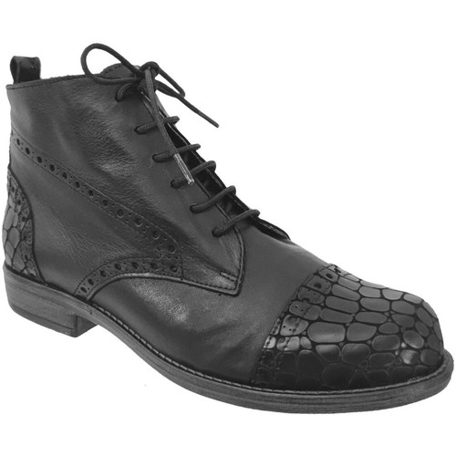 Pantofi Femei Ghete Rock & Rose Cv-5101 Negru