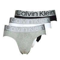 Lenjerie intimă Bărbați Slip Calvin Klein Jeans BRIEF X3 Negru / Gri / Alb