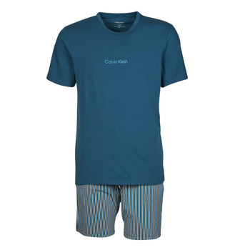 Îmbracaminte Bărbați Pijamale și Cămăsi de noapte Calvin Klein Jeans SHORT SET Albastru