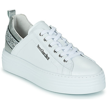Pantofi Femei Pantofi sport Casual NeroGiardini E115291D-707 Alb / Argintiu