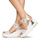 Pantofi Femei Sandale NeroGiardini E219045D-707 Alb / Auriu