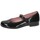 Pantofi Fete Balerin și Balerini cu curea Bambineli 25777-18 Negru