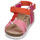 Pantofi Fete Sandale Citrouille et Compagnie PISTOCHE Portocaliu-roz-violet