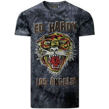 Îmbracaminte Bărbați Tricouri mânecă scurtă Ed Hardy - Los tigre t-shirt black Negru