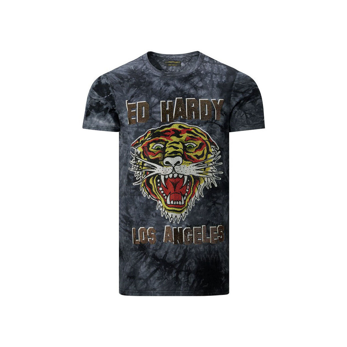 Îmbracaminte Bărbați Tricouri mânecă scurtă Ed Hardy Los tigre t-shirt black Negru