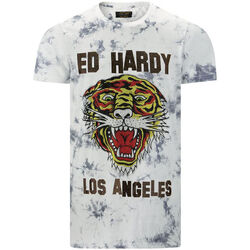 Îmbracaminte Bărbați Tricouri mânecă scurtă Ed Hardy - Los tigre t-shirt white Alb