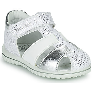 Pantofi Fete Sandale
 Primigi 1862577 Alb / Argintiu