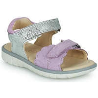 Pantofi Fete Sandale
 Clarks Roam Wing K. Argintiu / Violet