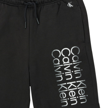 Calvin Klein Jeans INSTITUTIONAL CUT OFF LOGO SHORTS Negru