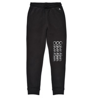 Îmbracaminte Băieți Pantaloni de trening Calvin Klein Jeans INSTITUTIONAL CUT OFF LOGO SWEATPANTS Negru