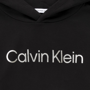 Calvin Klein Jeans INSTITUTIONAL SILVER LOGO HOODIE Negru