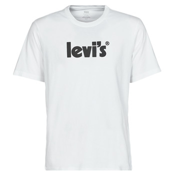 Îmbracaminte Bărbați Tricouri mânecă scurtă Levi's SS RELAXED FIT TEE Poster / Logo / White
