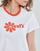 Îmbracaminte Femei Tricouri mânecă scurtă Levi's GRAPHIC JORDIE TEE Poster / Logo / Margaretă / Chest / Hit / White / Enamel / Porto