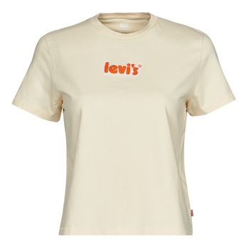 Îmbracaminte Femei Tricouri mânecă scurtă Levi's GRAPHIC CLASSIC TEE Chenille / Poster / Logo / Angora
