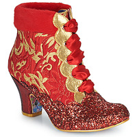 Pantofi Femei Botine Irregular Choice Fancy A Cuppa Roșu / Auriu