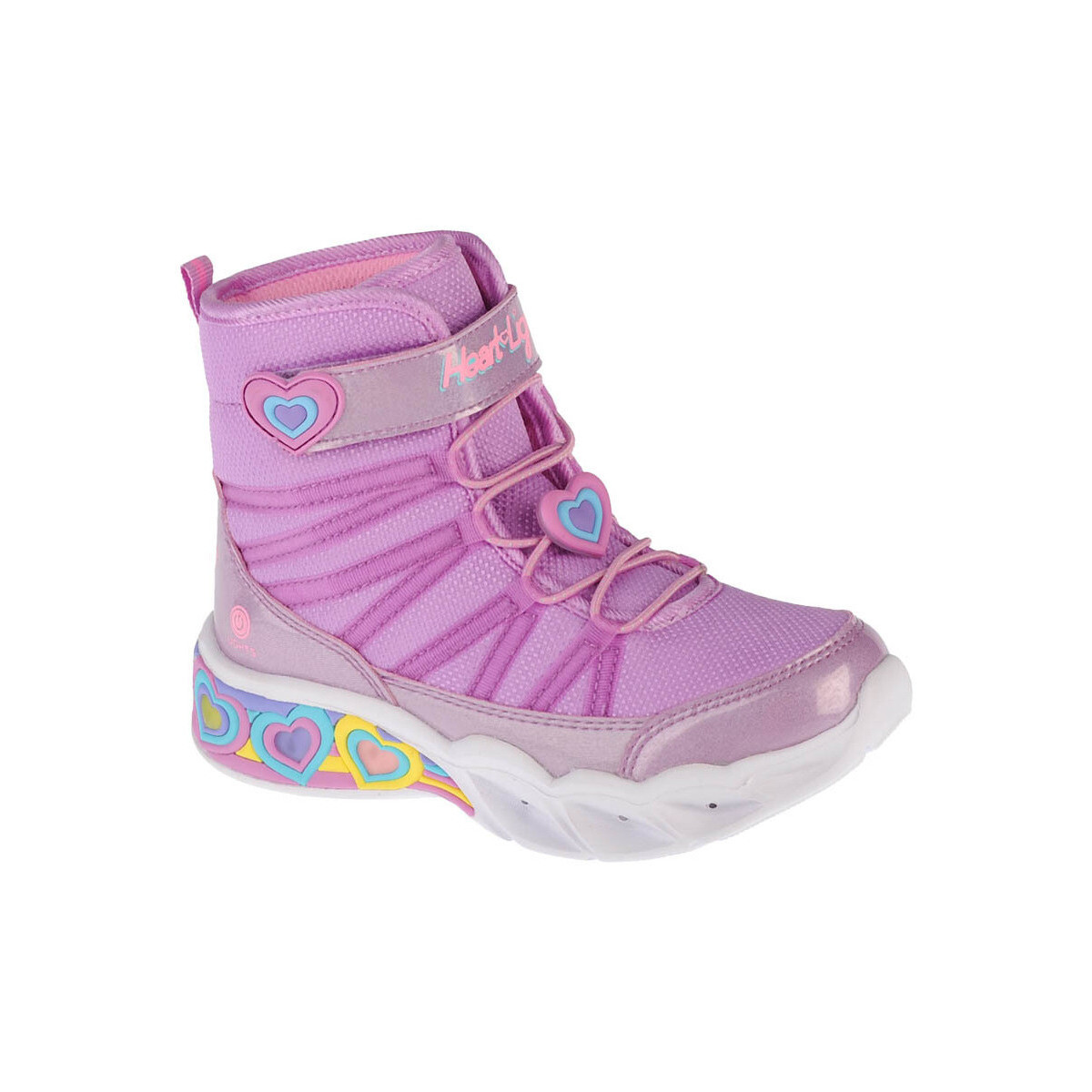 Pantofi Fete Ghete Skechers Sweetheart Lights roz