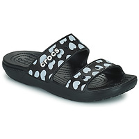 Pantofi Femei Papuci de vară Crocs CLASSIC CROCS HEART PRINT SANDAL Negru / Alb
