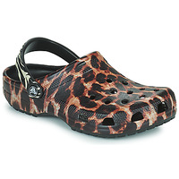 Pantofi Femei Saboti Crocs Classic Animal Remix Clog Negru / Leopard