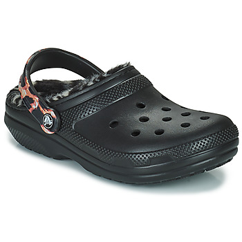 Pantofi Femei Saboti Crocs ClassicLinedAnimalRemixClog Negru / Zebra